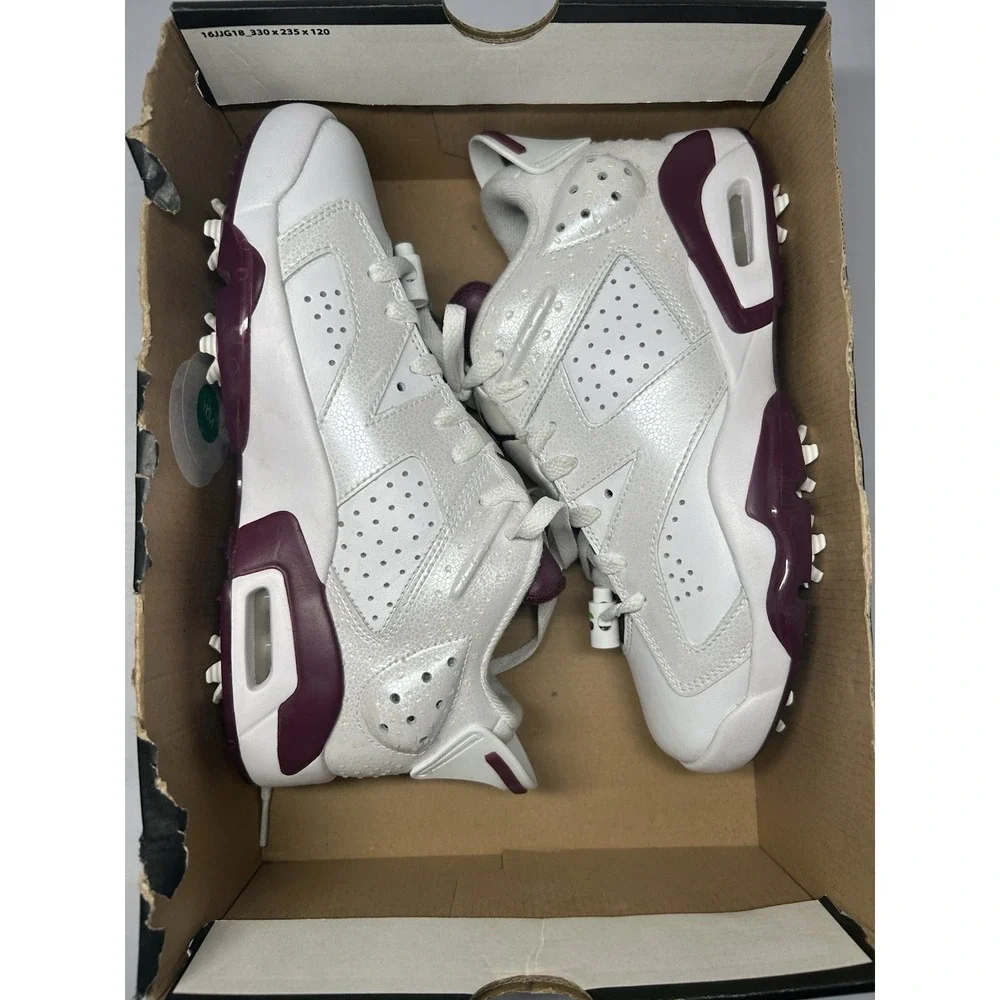 Nike Air Jordan 6 Retro Golf NRG Low Bordeaux - Size 7 - DV6796 116 - New/No Lid